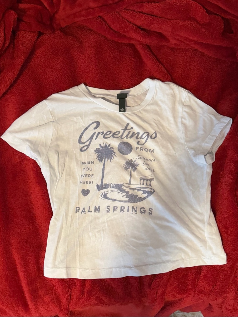 wild fable Light Blue Palm Springs Graphic Kids Tee